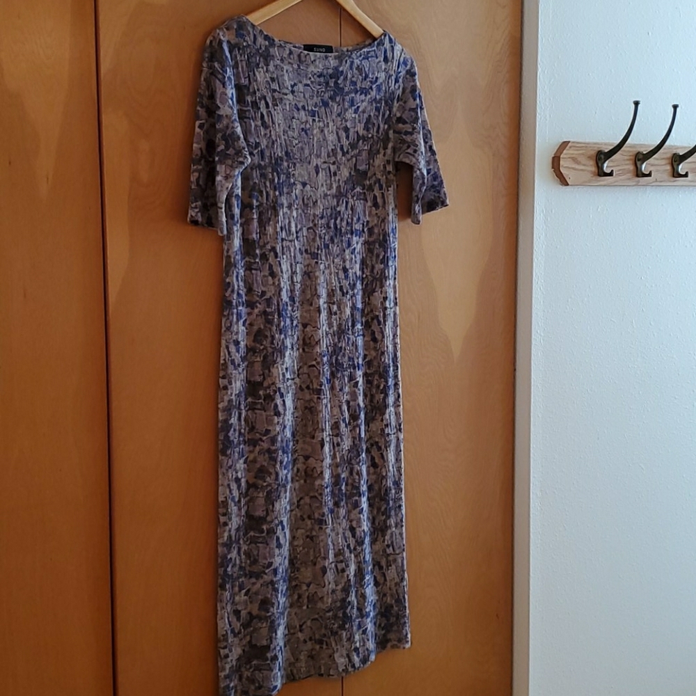 Suno silk wool midi dress